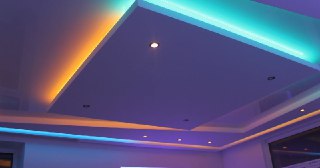 Натяжной потолок с подсветкой Дзержинский, цена от 2088 руб.